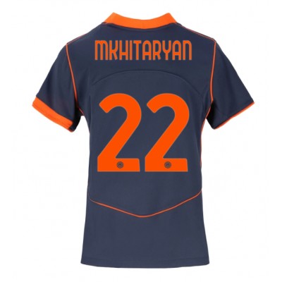 Ženski Nogometni dresi Inter Milan Henrikh Mkhitaryan #22 Tretji 2025-26 Kratek Rokav Ženski Nogometni dresi Inter Milan Henrikh Mkhitaryan #22 Tretji 2025-26 Kratek Rokav